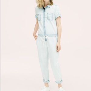 Lou & grey lightwash denim jumpsuit medium